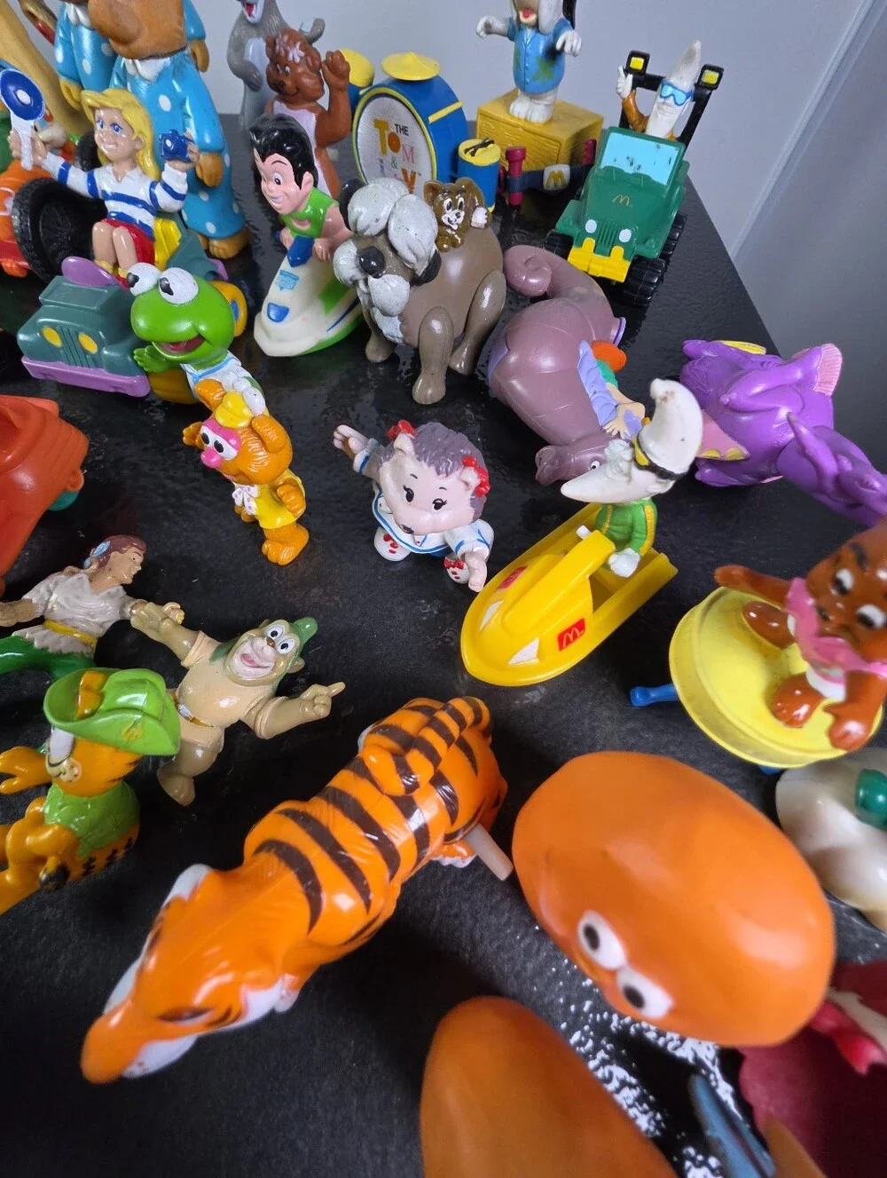 Vintage Fast Food Promotional And Cartoon Character Toys 56 Pieces
